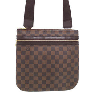 Louis Vuitton Damier Ebene Brown Pochette Bosphore Shoulder Bag